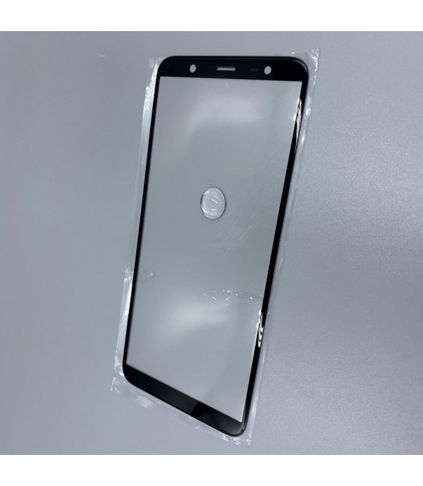 Стекло для переклейки к Samsung J8 Black (имитация Original)